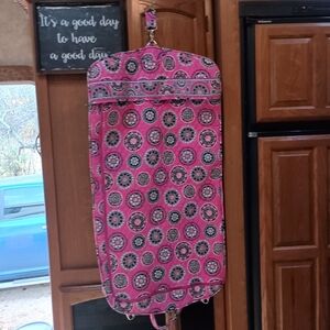 Vera Bradley Retired 'Pink Cupcakes' Garment Bag Travel Vacation